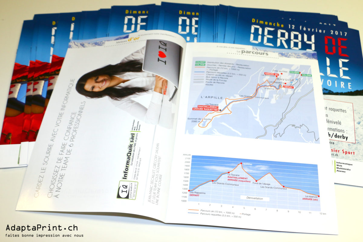 Programmes 12 pages pour le Derby de l’Arpille