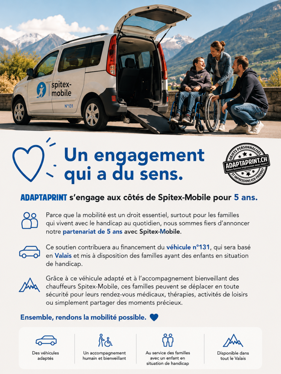 AdaptaPrint s'engage aux c&ocirc;t&eacute;s de Spitex-Mobile pour les 5 prochaines ann&eacute;es