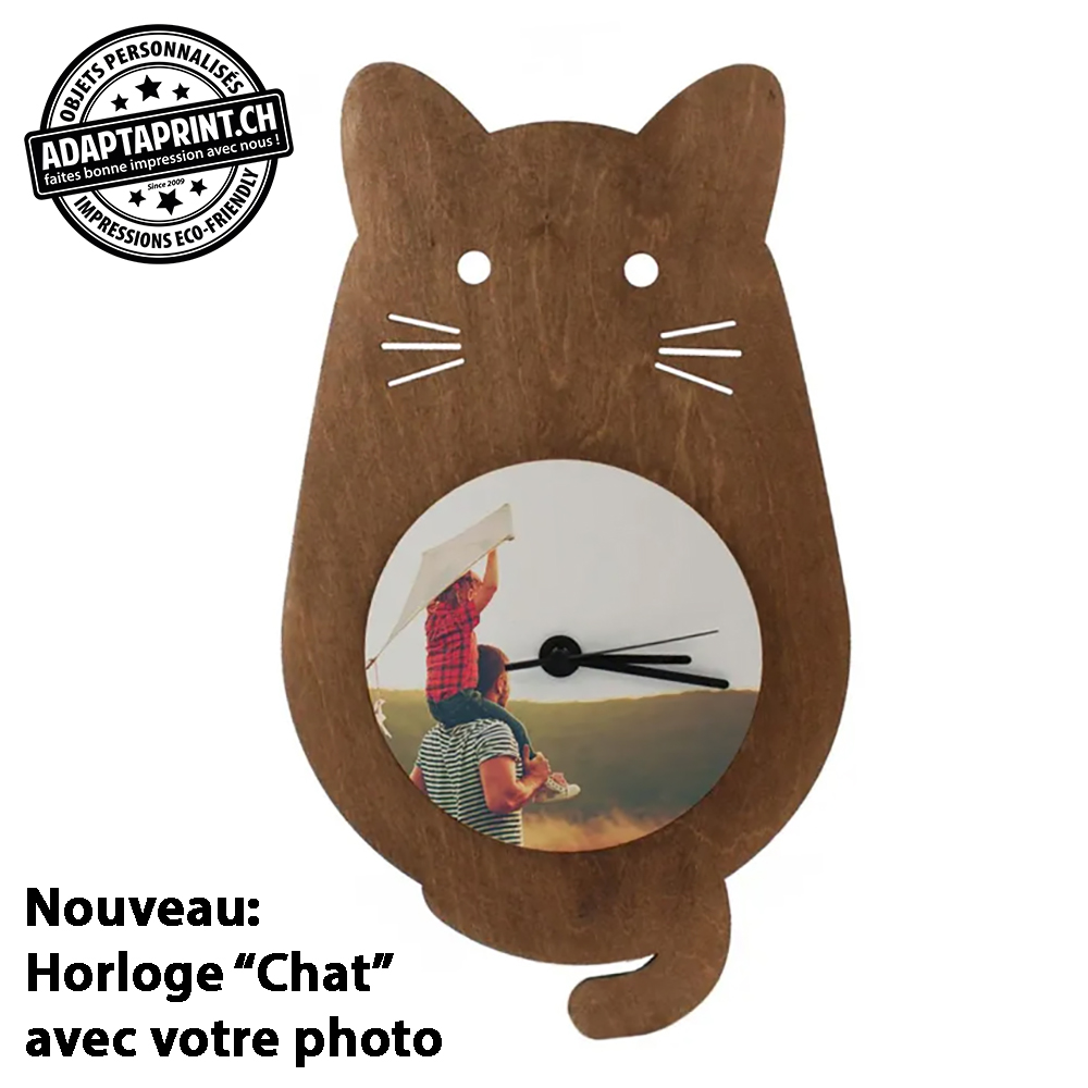 Une horloge personnalis&eacute;e avec votre photo : une id&eacute;e cadeau originale chez AdaptaPrint